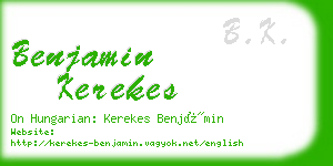 benjamin kerekes business card